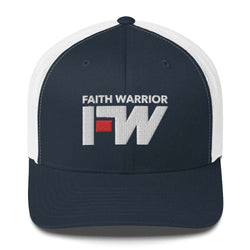 Image of Faith Warrior Embroidered Trucker Cap