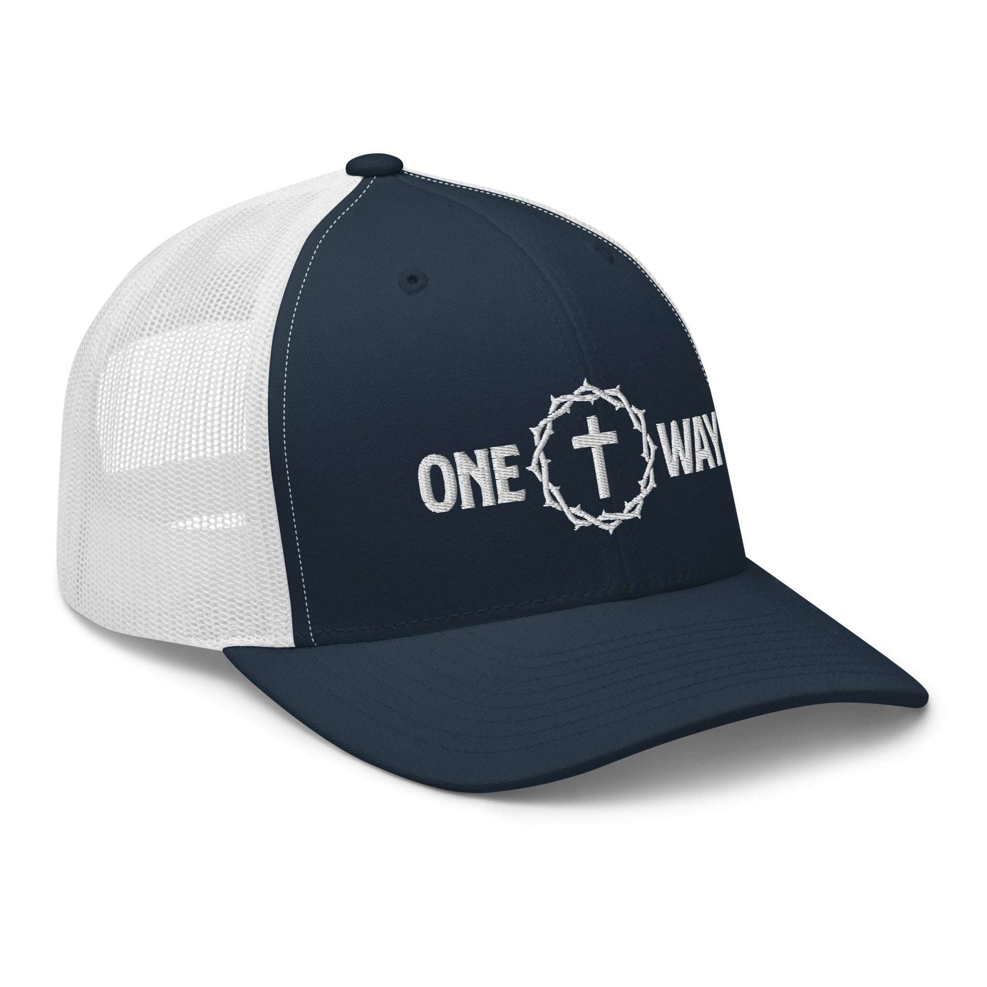 One Way Christian Embroidered Trucker Cap