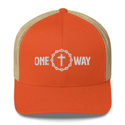 Image of One Way Christian Embroidered Trucker Cap