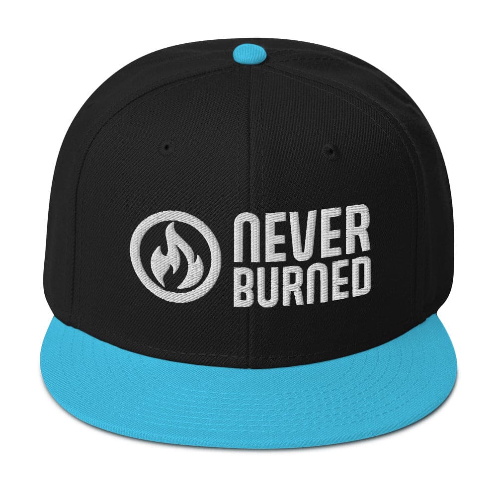 Never Burned Embroidered Snapback Hat