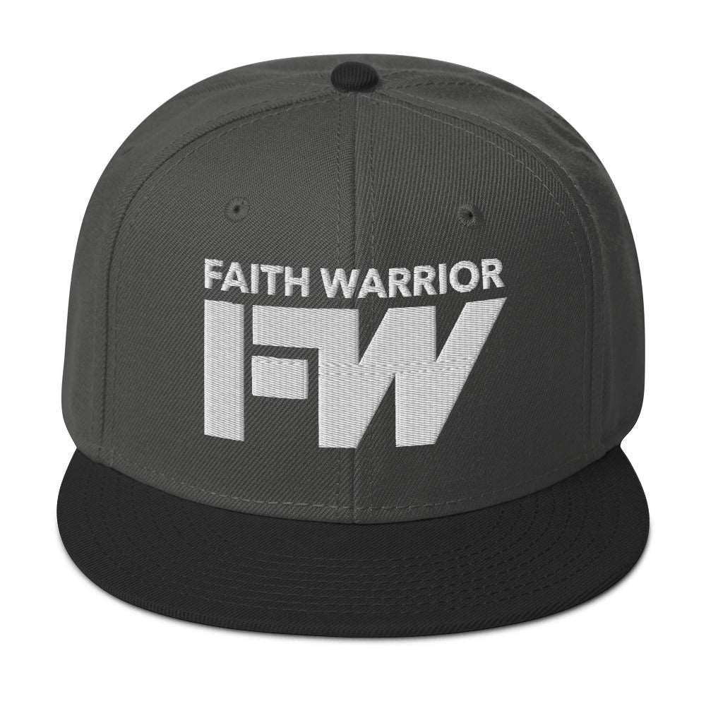 Faith Warrior Embroidered Snapback Hat