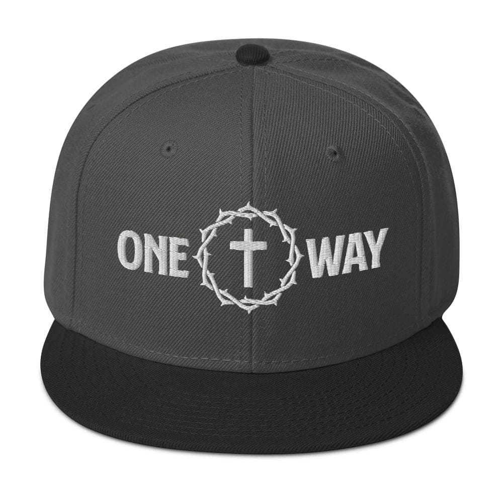 One Way Embroidered Snapback Hat