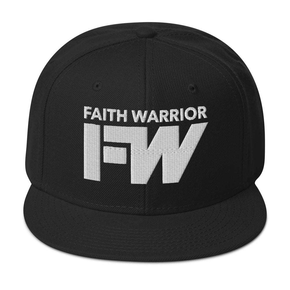 Faith Warrior Embroidered Snapback Hat