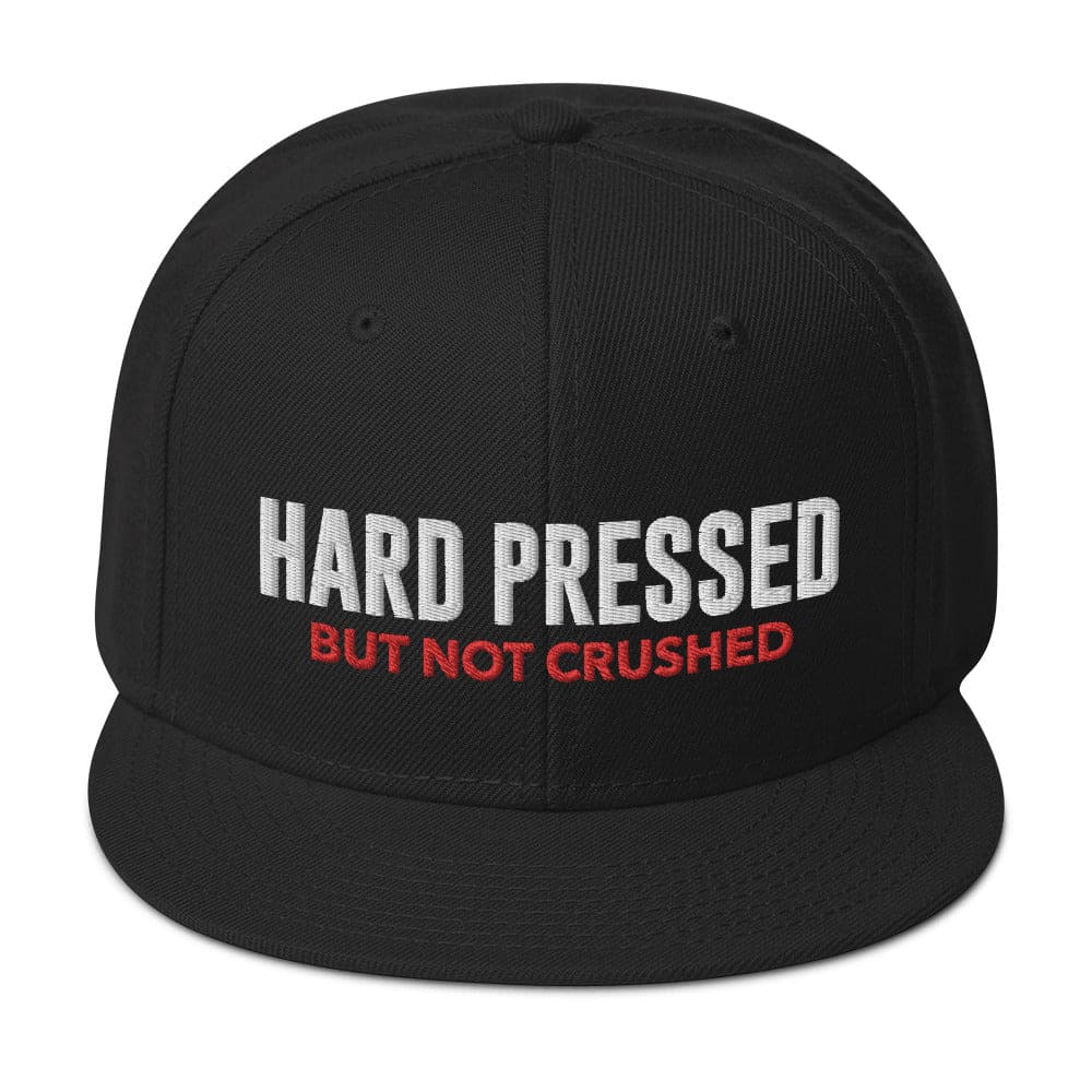 Hard Pressed Embroidered Snapback Hat