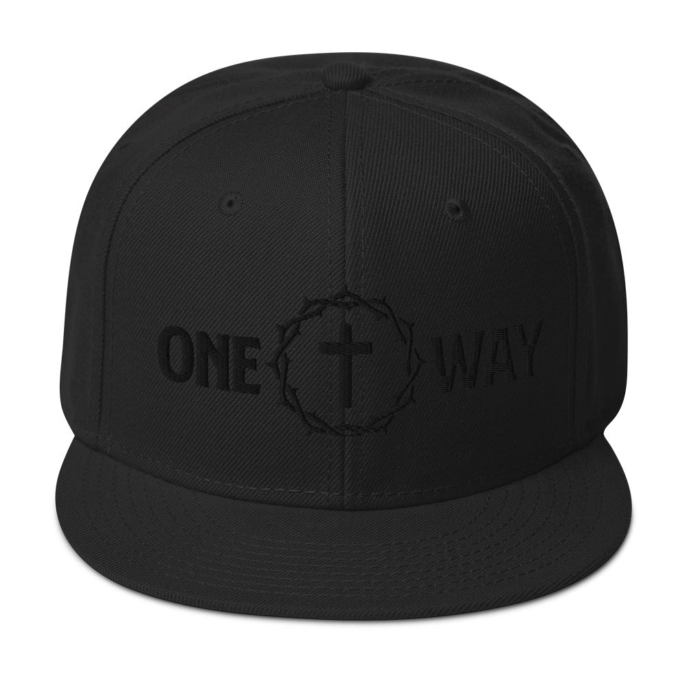 "One Way" Black on Black Special Edition Snapback Hat