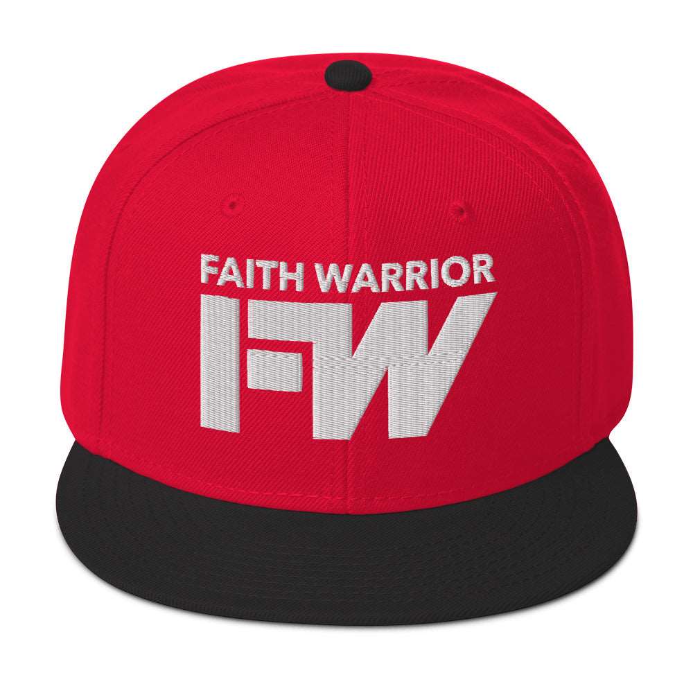 Faith Warrior Embroidered Snapback Hat