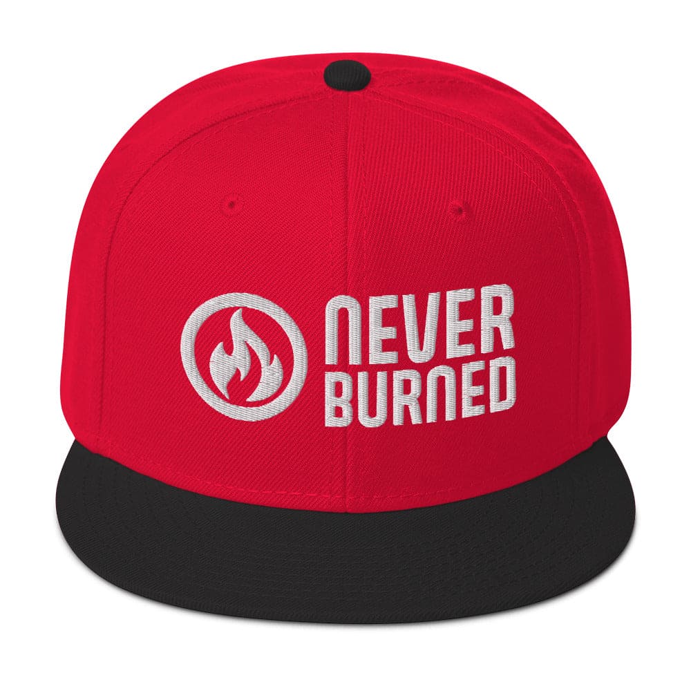 Never Burned Embroidered Snapback Hat