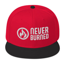 Image of Never Burned Embroidered Snapback Hat