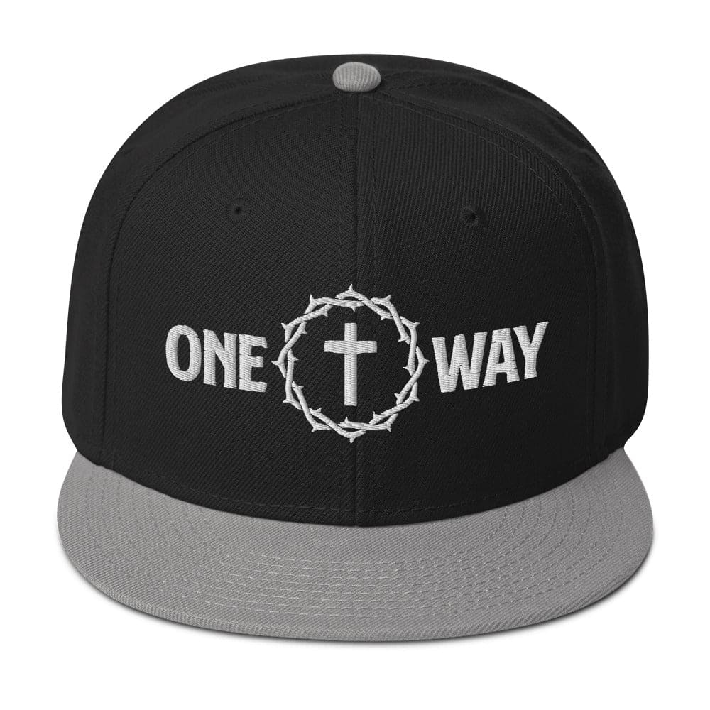 One Way Embroidered Snapback Hat