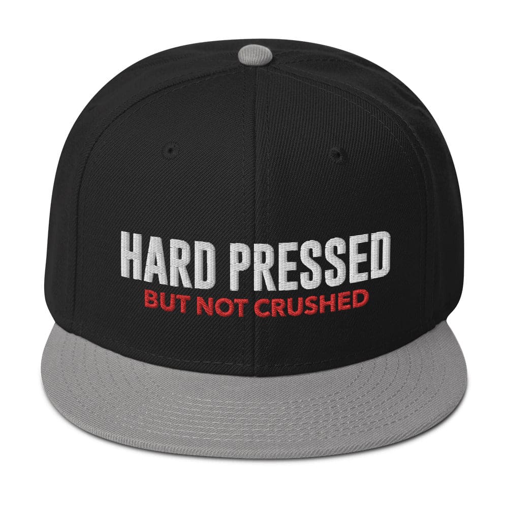 Hard Pressed Embroidered Snapback Hat