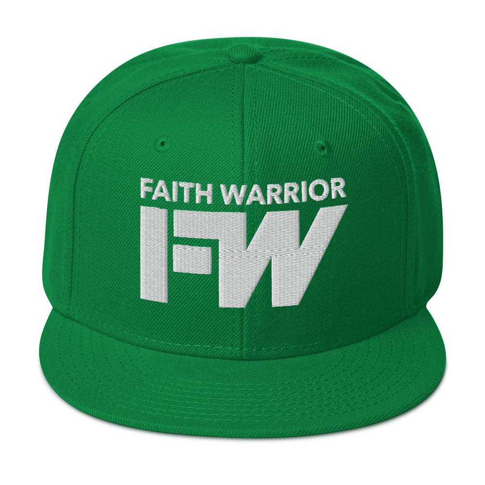 Faith Warrior Embroidered Snapback Hat