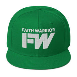 Image of Faith Warrior Embroidered Snapback Hat