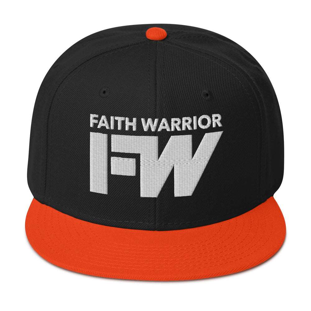 Faith Warrior Embroidered Snapback Hat