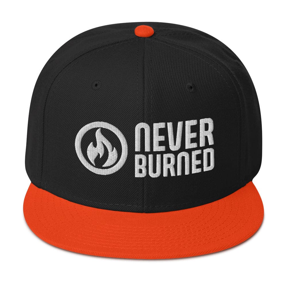 Never Burned Embroidered Snapback Hat