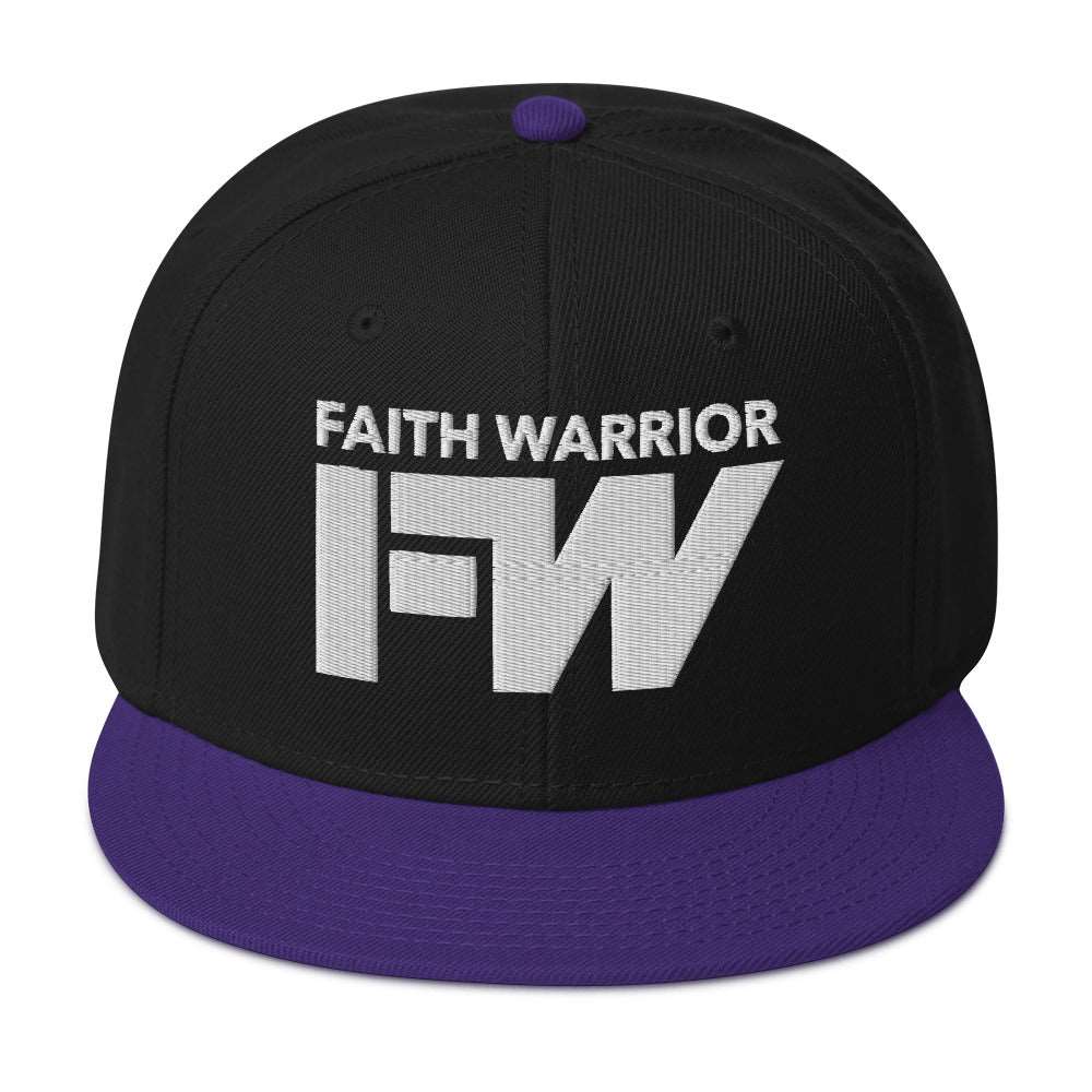 Faith Warrior Embroidered Snapback Hat