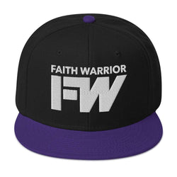 Image of Faith Warrior Embroidered Snapback Hat