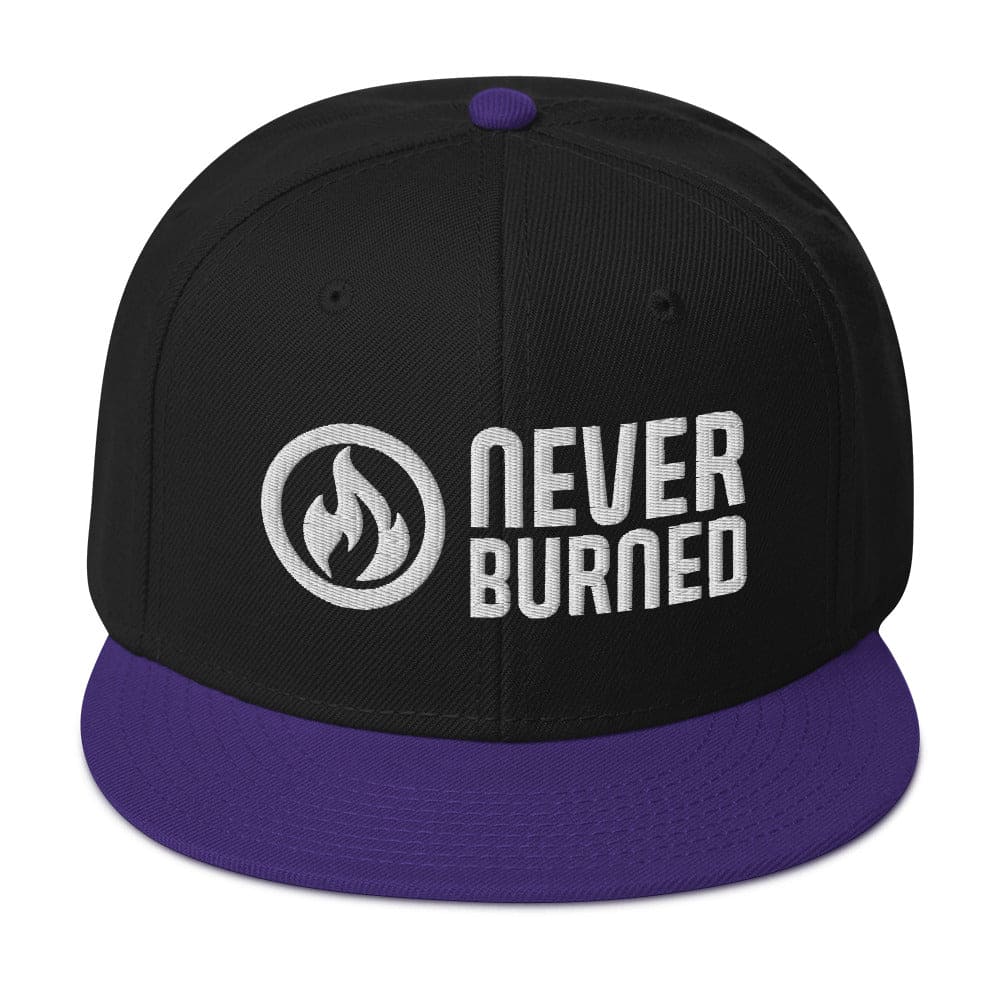 Never Burned Embroidered Snapback Hat