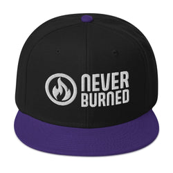 Image of Never Burned Embroidered Snapback Hat