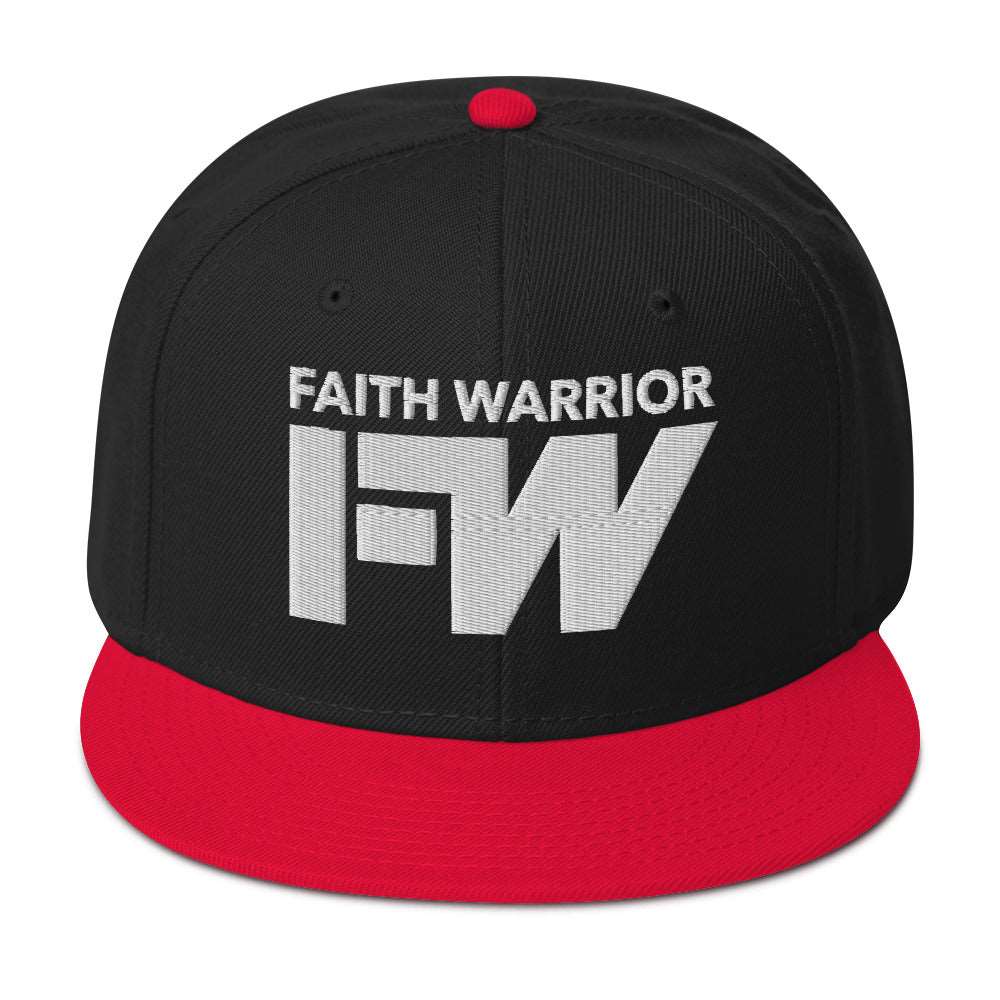 Faith Warrior Embroidered Snapback Hat