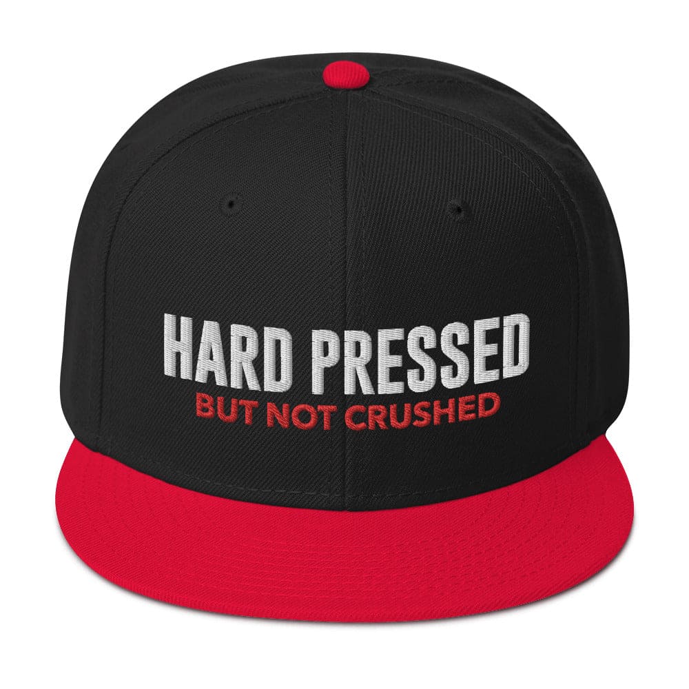 Hard Pressed Embroidered Snapback Hat