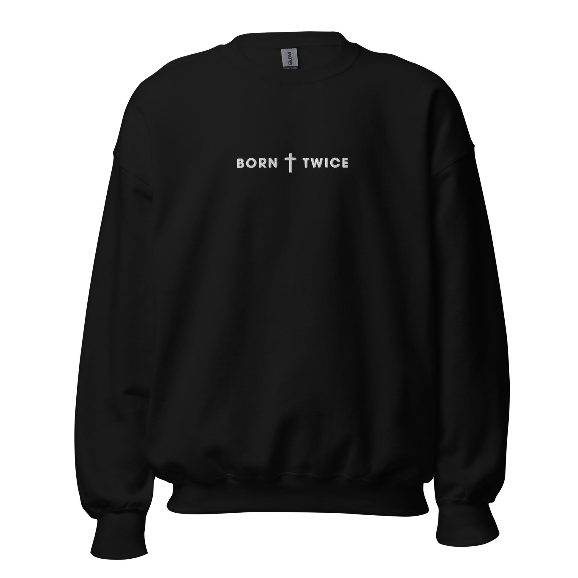 Born Twice Embroidered Sweatshirt