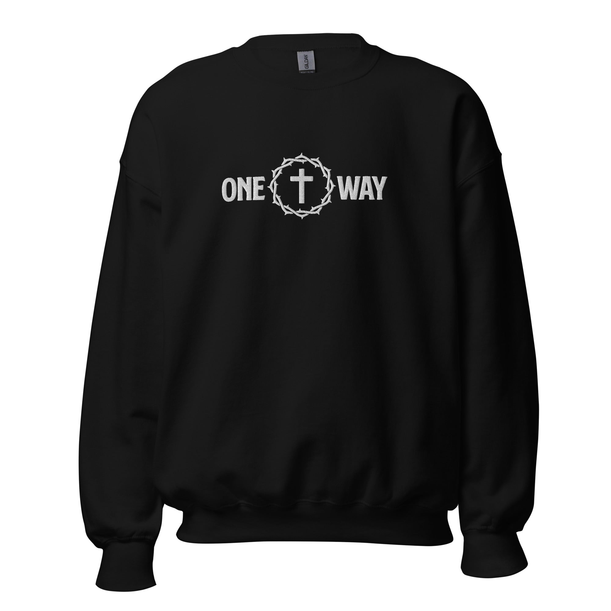 One Way Embroidered Sweatshirt