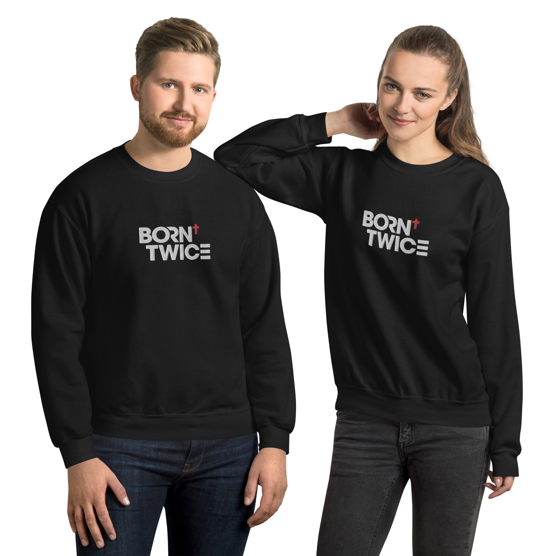 Born Twice "Descriptive Edition" Embroidered Sweatshirt