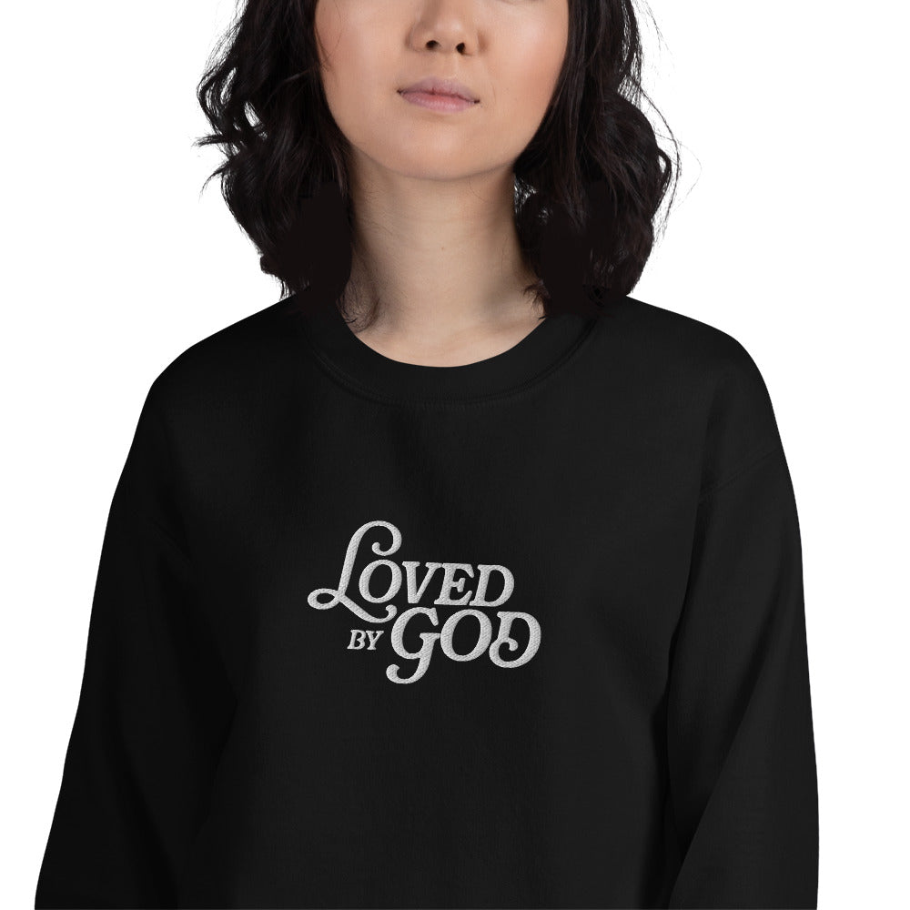 "Loved by God" Embroidered Sweatshirt