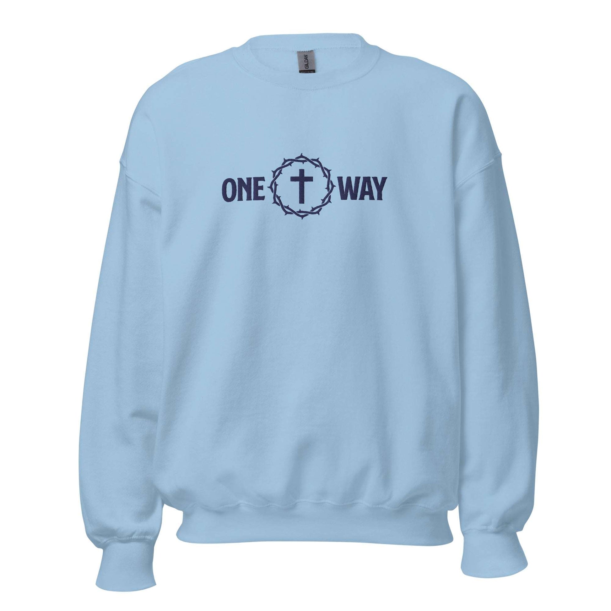 One Way Embroidered Sweatshirt