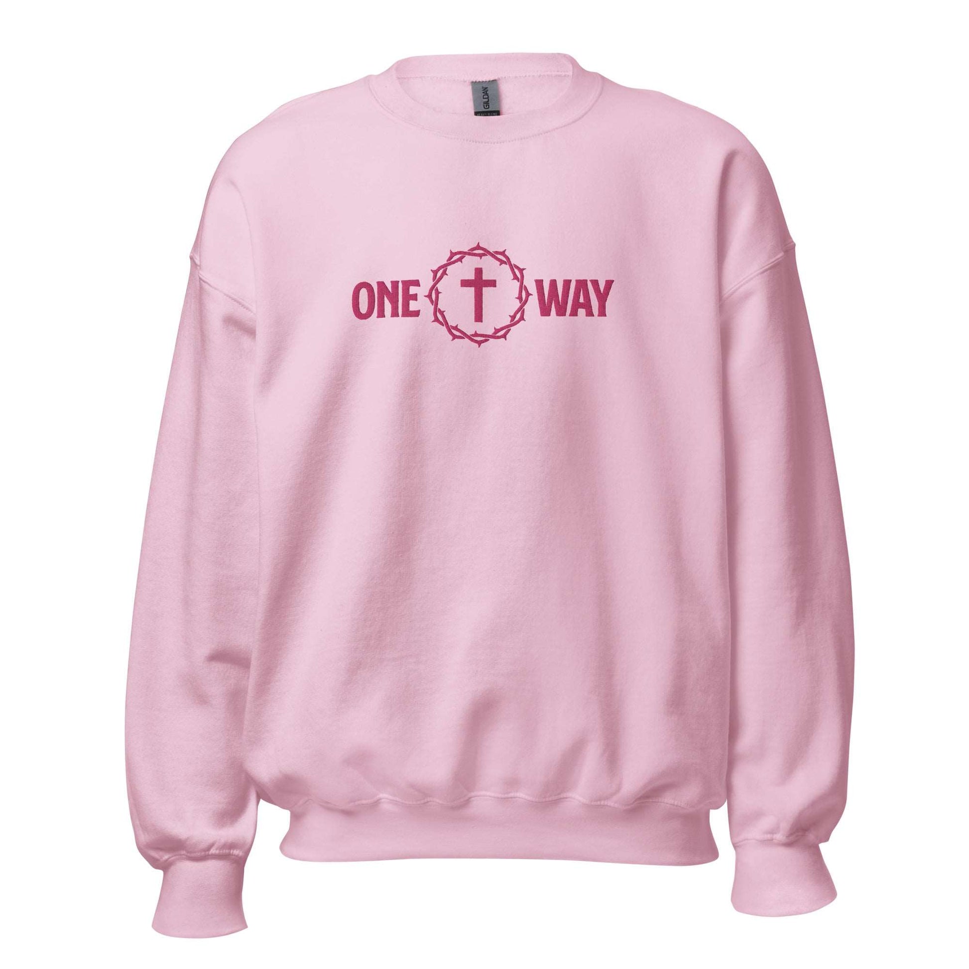 One Way Embroidered Sweatshirt