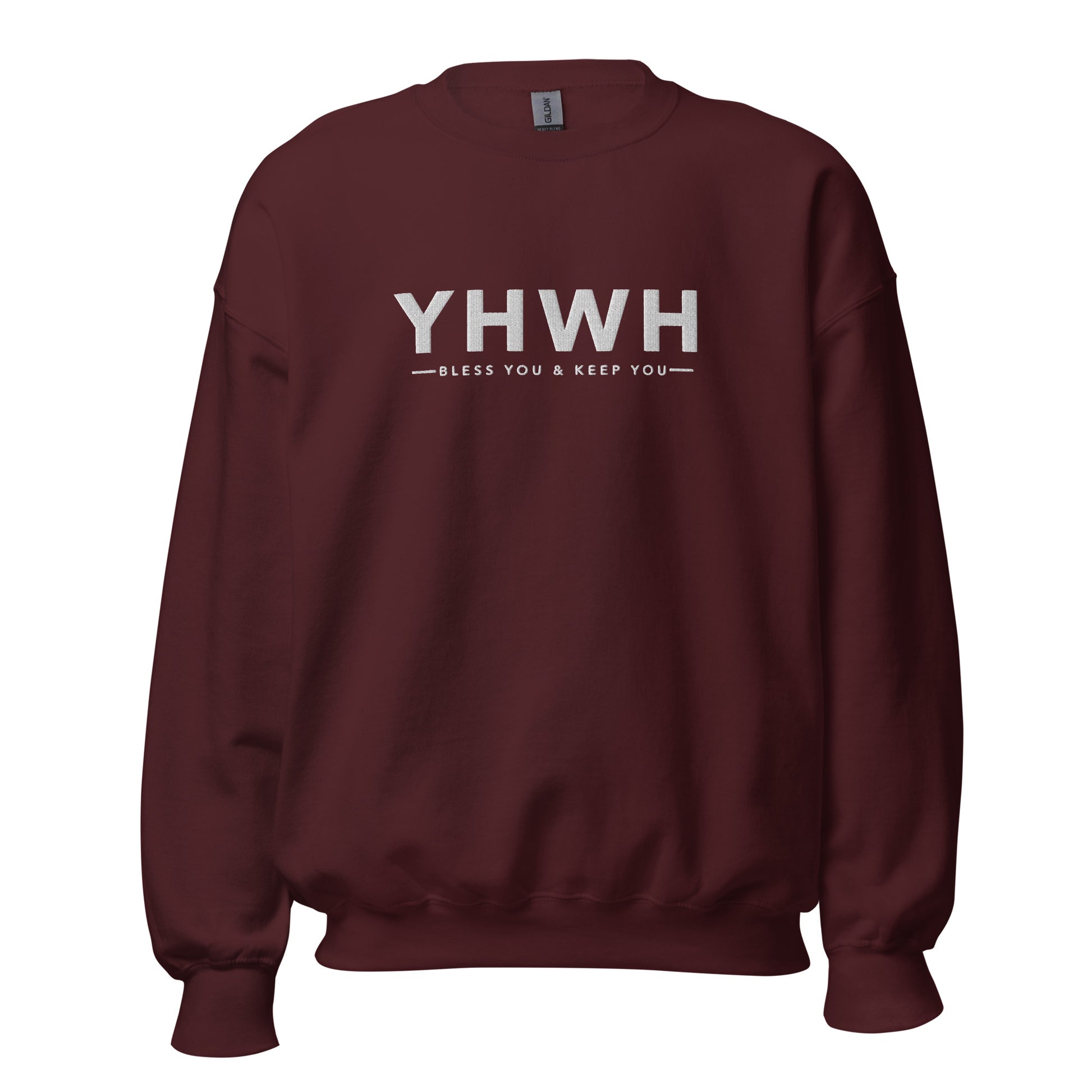 YHWH "Bless you and Keep" Embroidered Sweatshirt