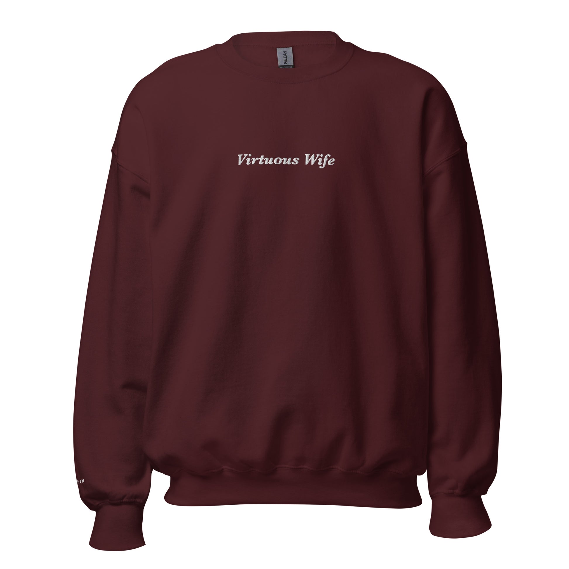 "Virtuous Wife" Embroidered Sweatshirt