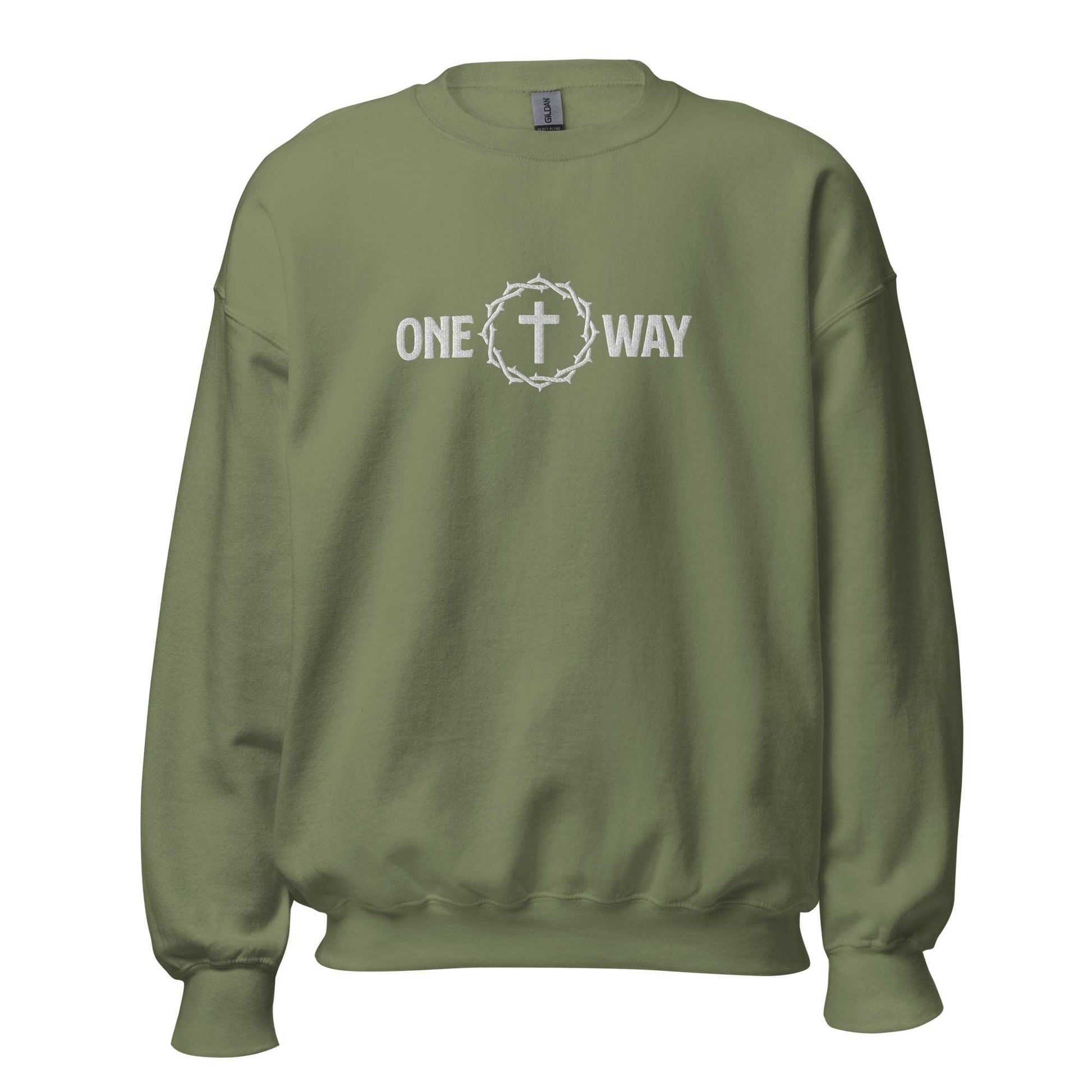 One Way Embroidered Sweatshirt