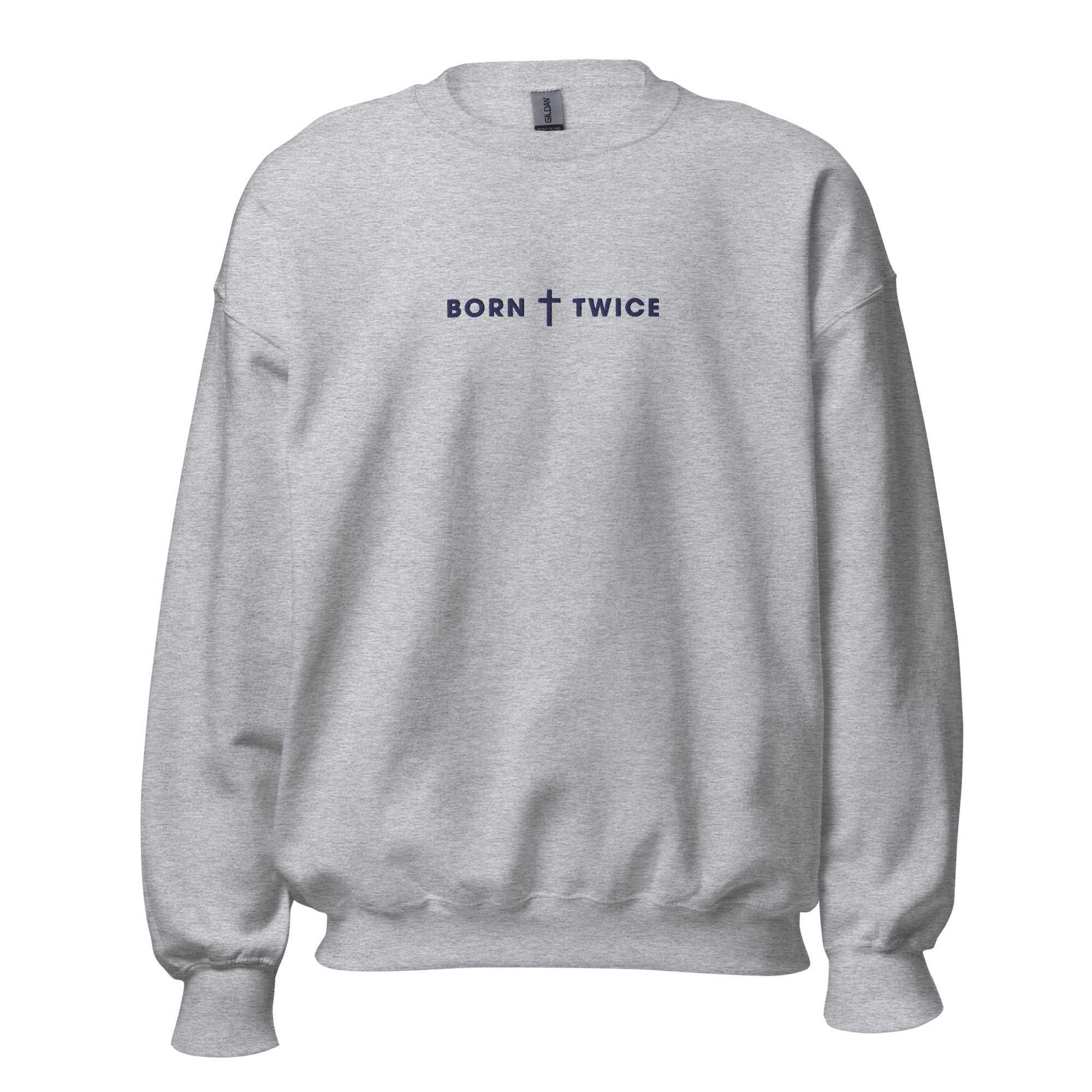 Born Twice Embroidered Sweatshirt