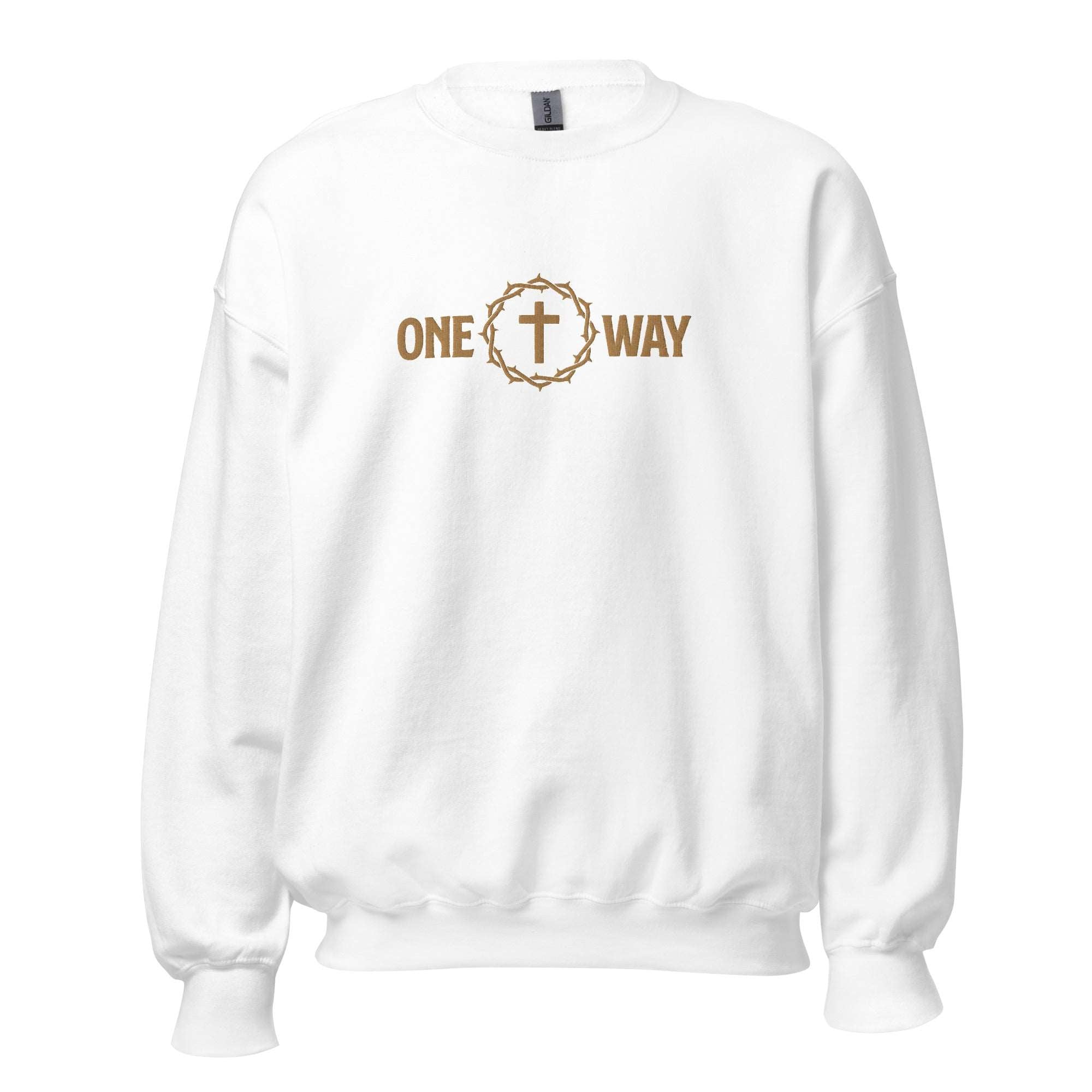 One Way Embroidered Sweatshirt