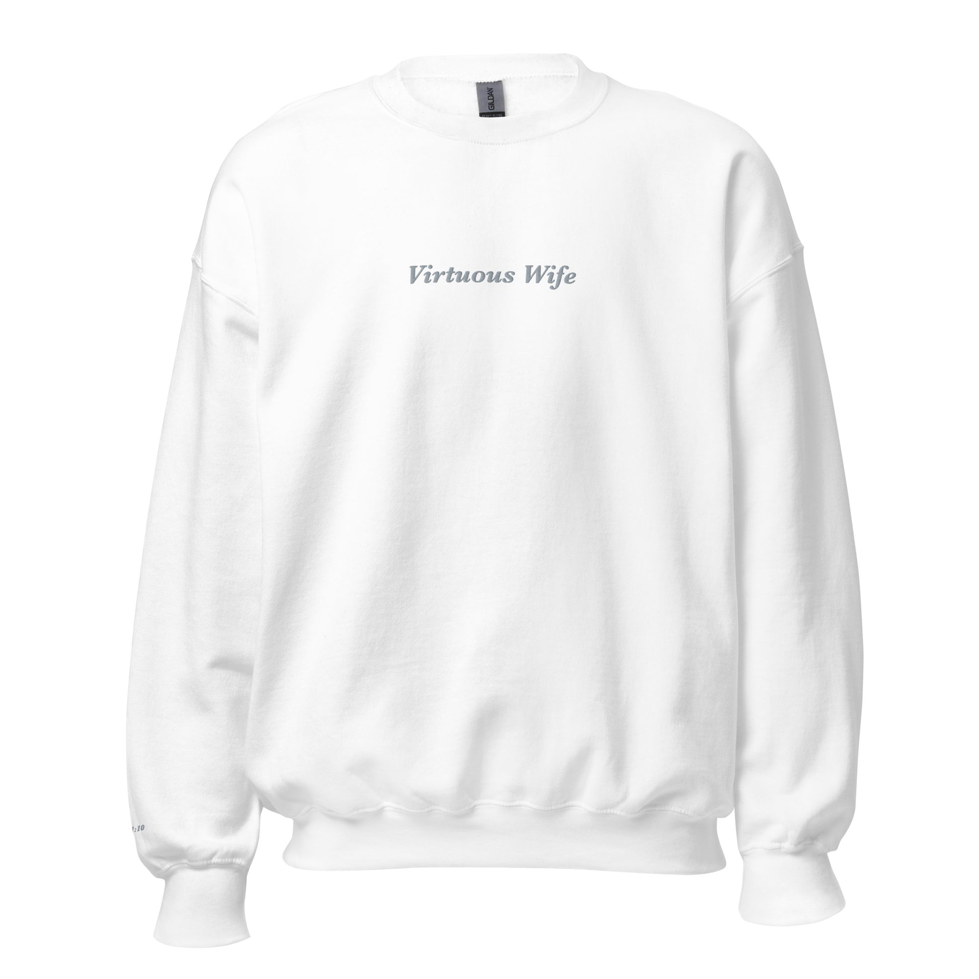 "Virtuous Wife" Embroidered Sweatshirt