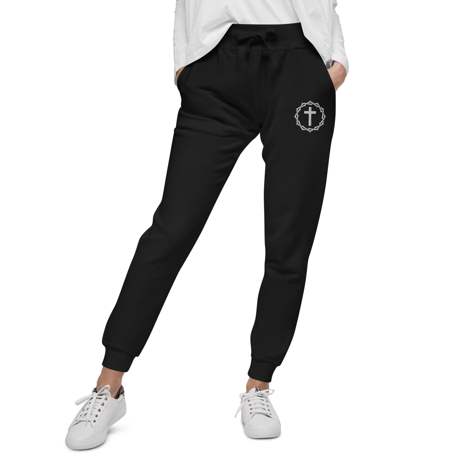 One Way Embroidered Unisex Fleece Sweatpants