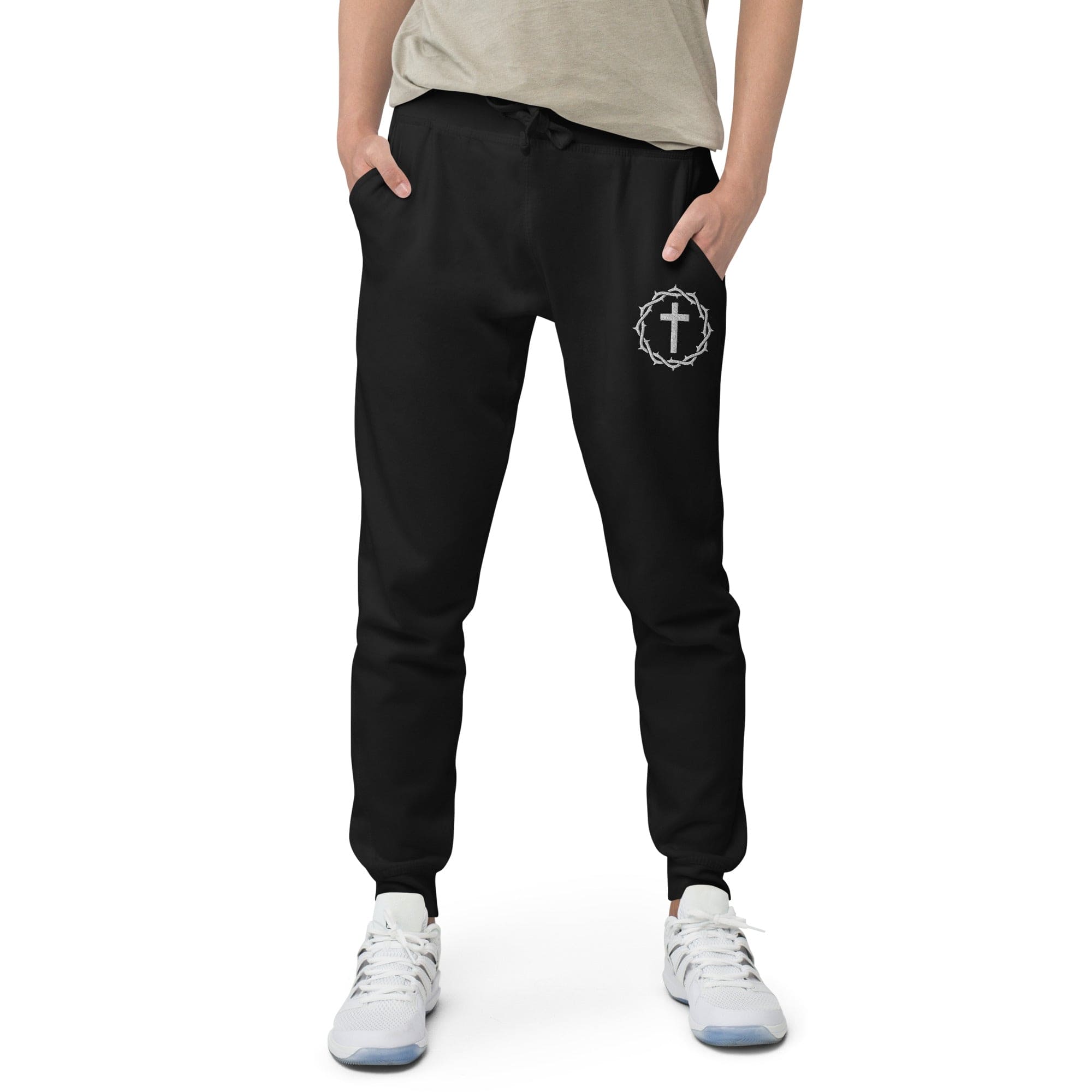 One Way Embroidered Unisex Fleece Sweatpants