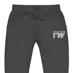 Image of Faith Warrior Embroidered Unisex Fleece sweatpants