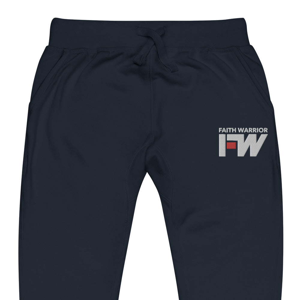 Faith Warrior Embroidered Unisex Fleece sweatpants