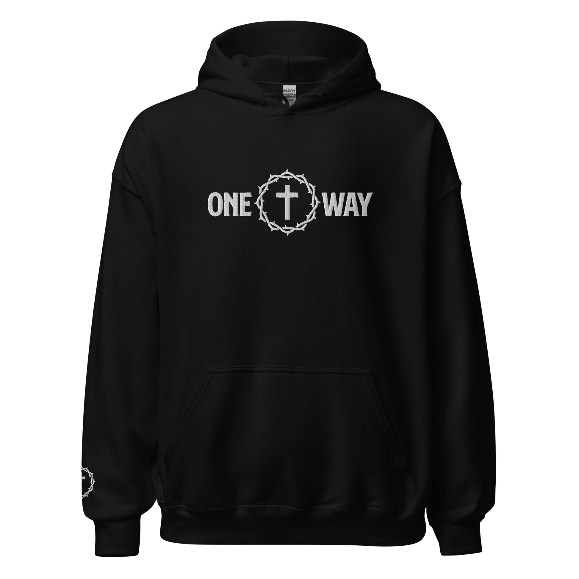 "One Way" Embroidered Hoodie