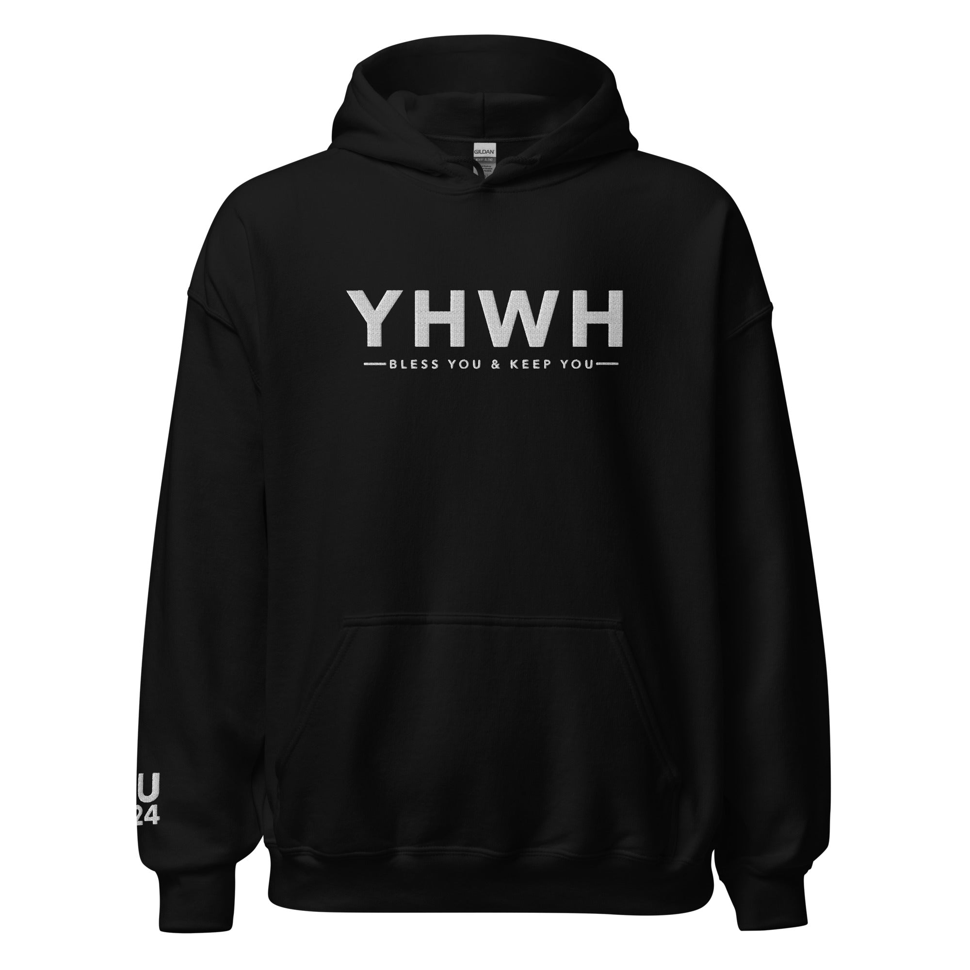 YHWH Bless You and Keep You Embroidered Hoodie