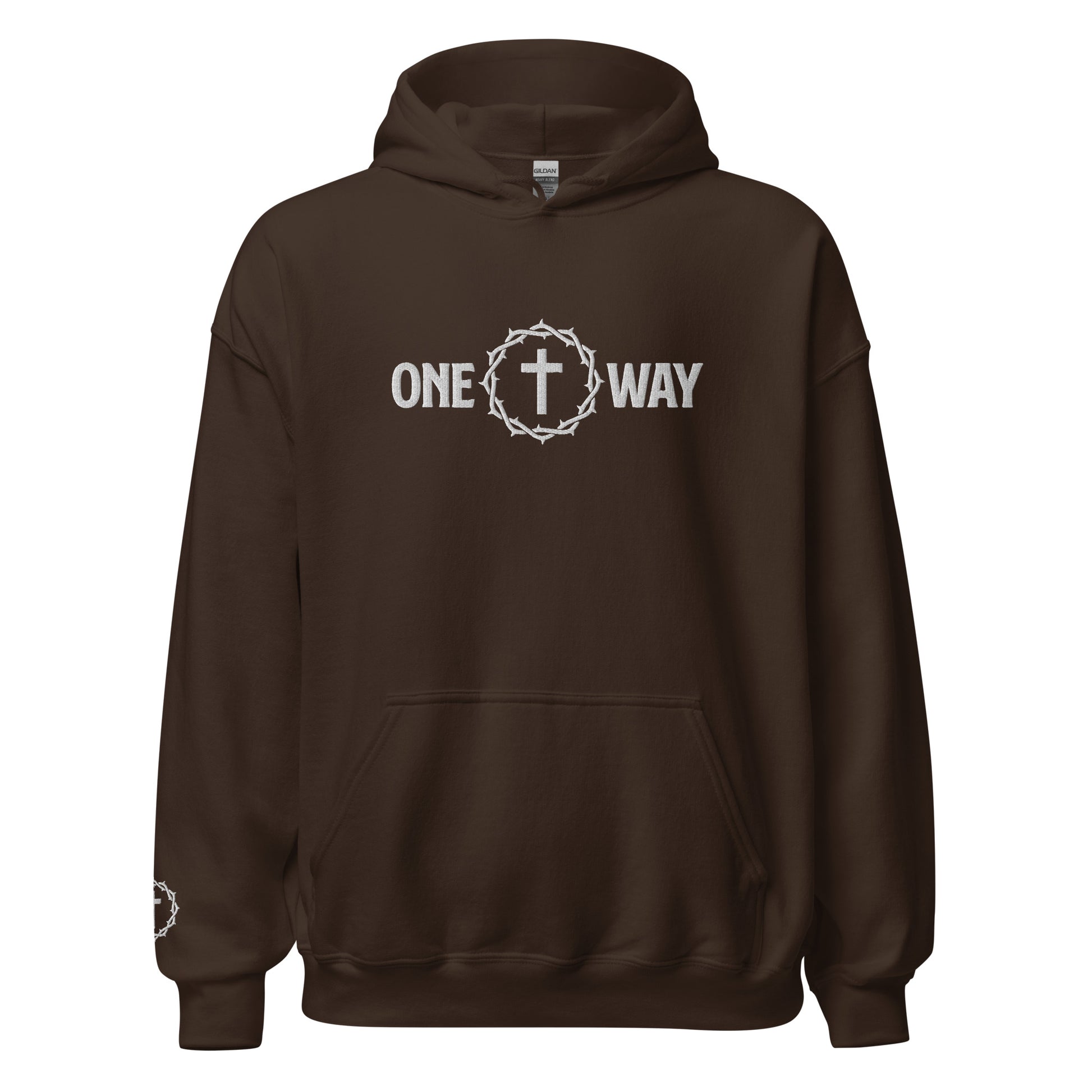 "One Way" Embroidered Hoodie