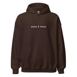 Image of Born Twice Embroidered Hoodie