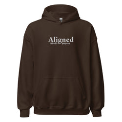 Image of Aligned (to God's Purpose) Embroidered Hoodie