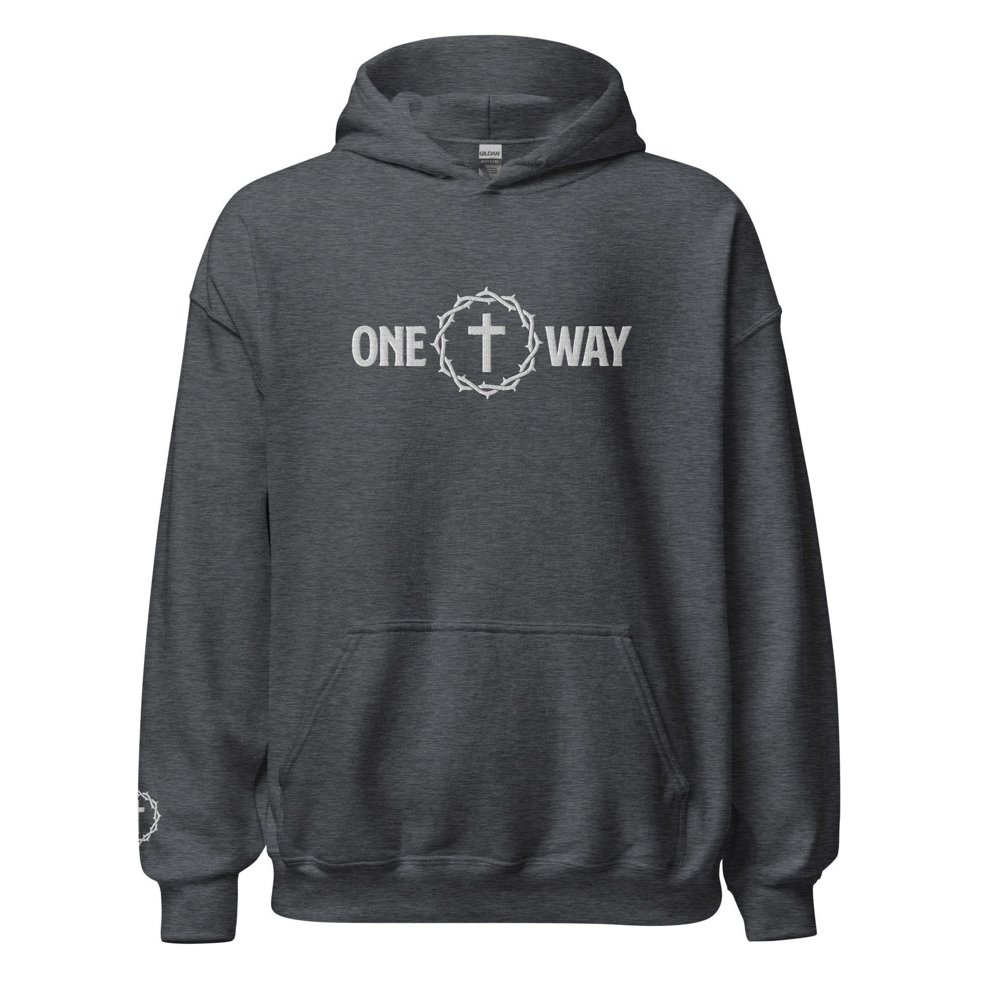 "One Way" Embroidered Hoodie