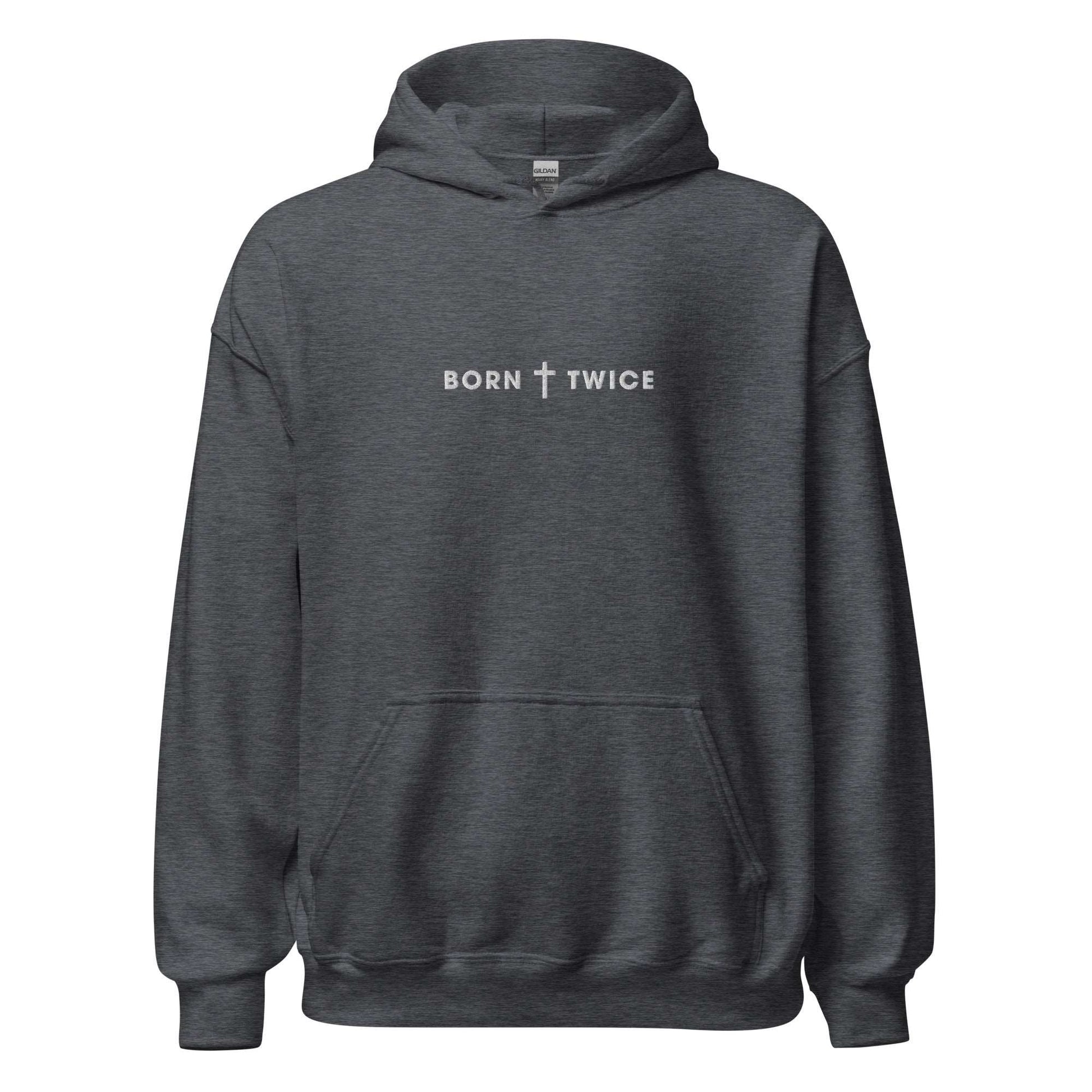 Born Twice Embroidered Hoodie