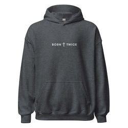 Image of Born Twice Embroidered Hoodie