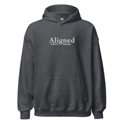 Image of Aligned (to God's Purpose) Embroidered Hoodie