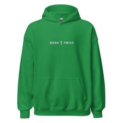 Image of Born Twice Embroidered Hoodie